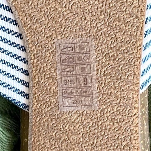 Brand New Blowfish Blue & White Striped Nautical Print Knot Bow Slides Sandals - Picture 12 of 13